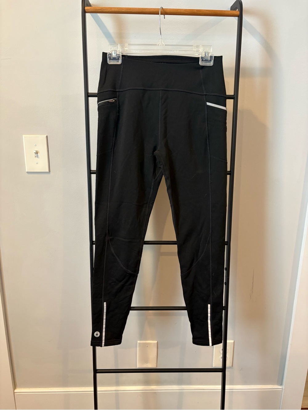 Smartwool Black Reflective Running Leggings